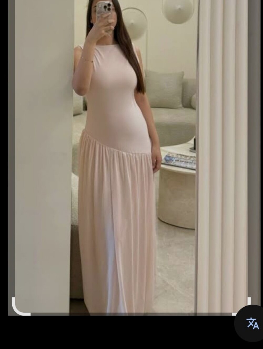 Zara Sleeveless Light Pink Maxi Dress - Picture 2 of 10